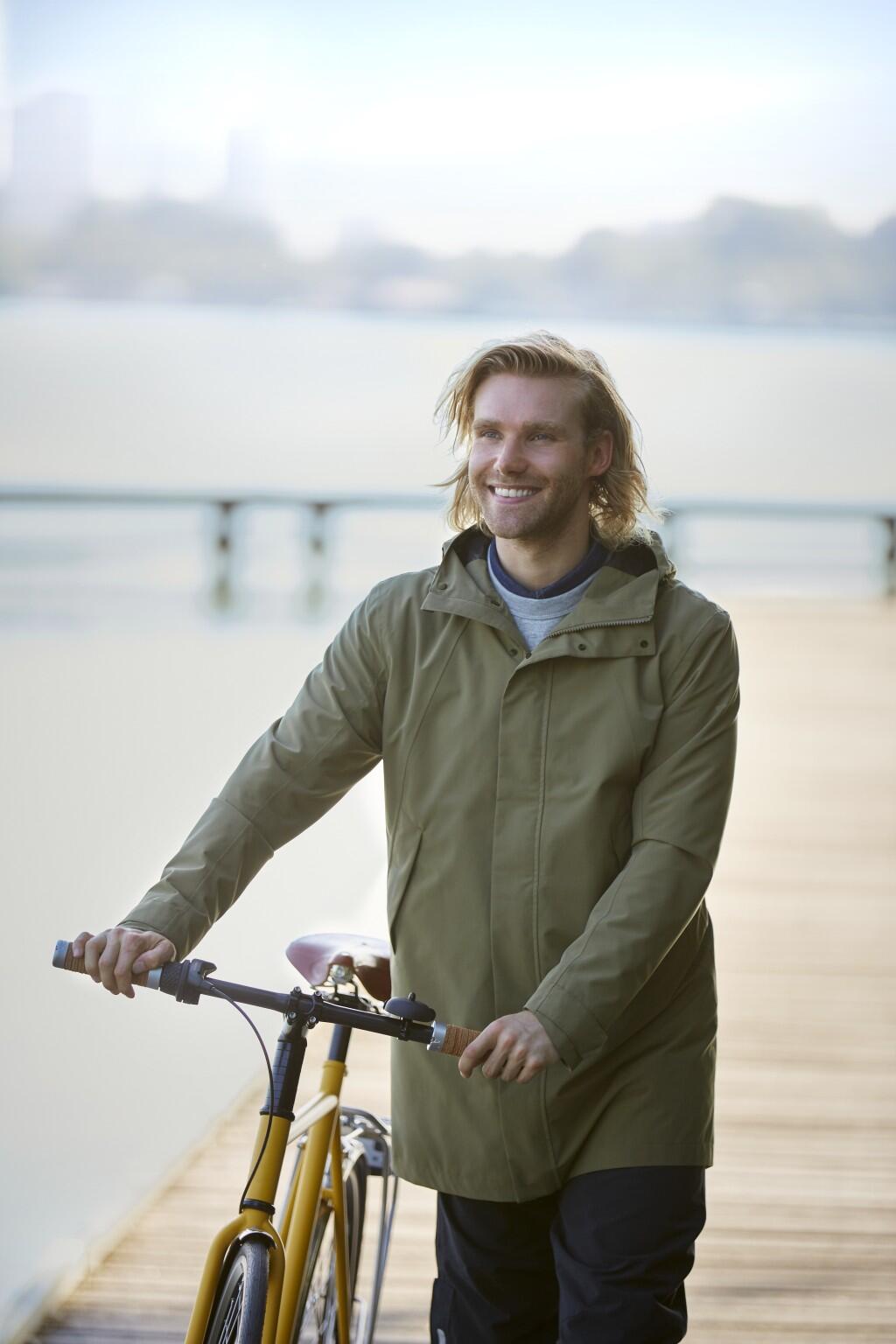Poncho da pioggia per bicicletta Hoga, nero 4/5