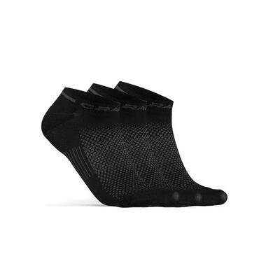 Core dry shaftless sokken 3-pack - zwart