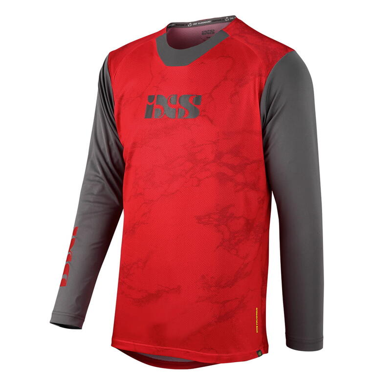 Maillot enfant manches longues Trigger X Air - Rouge/Gris