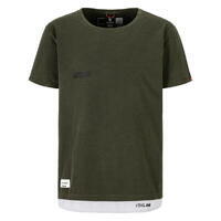 Leyered Long T-Shirt - Olive usée