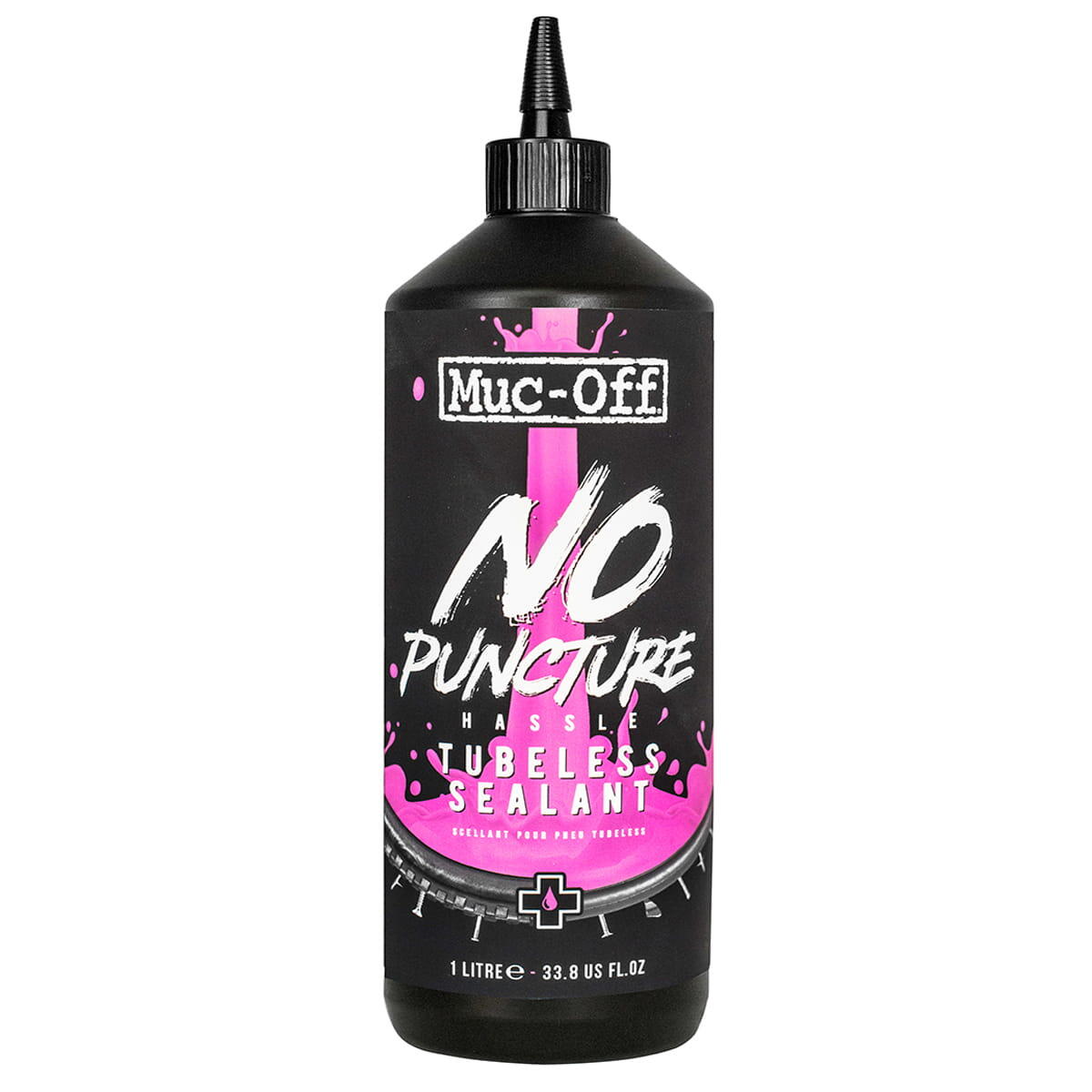 Muc-Off No Puncture Hassle Tubeless Bike Sealant Refill Bottle - 1L 1/5