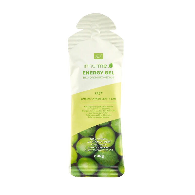 Energy Gels 'Fast' Limette (12 x 35 g) - Bio & Vegan