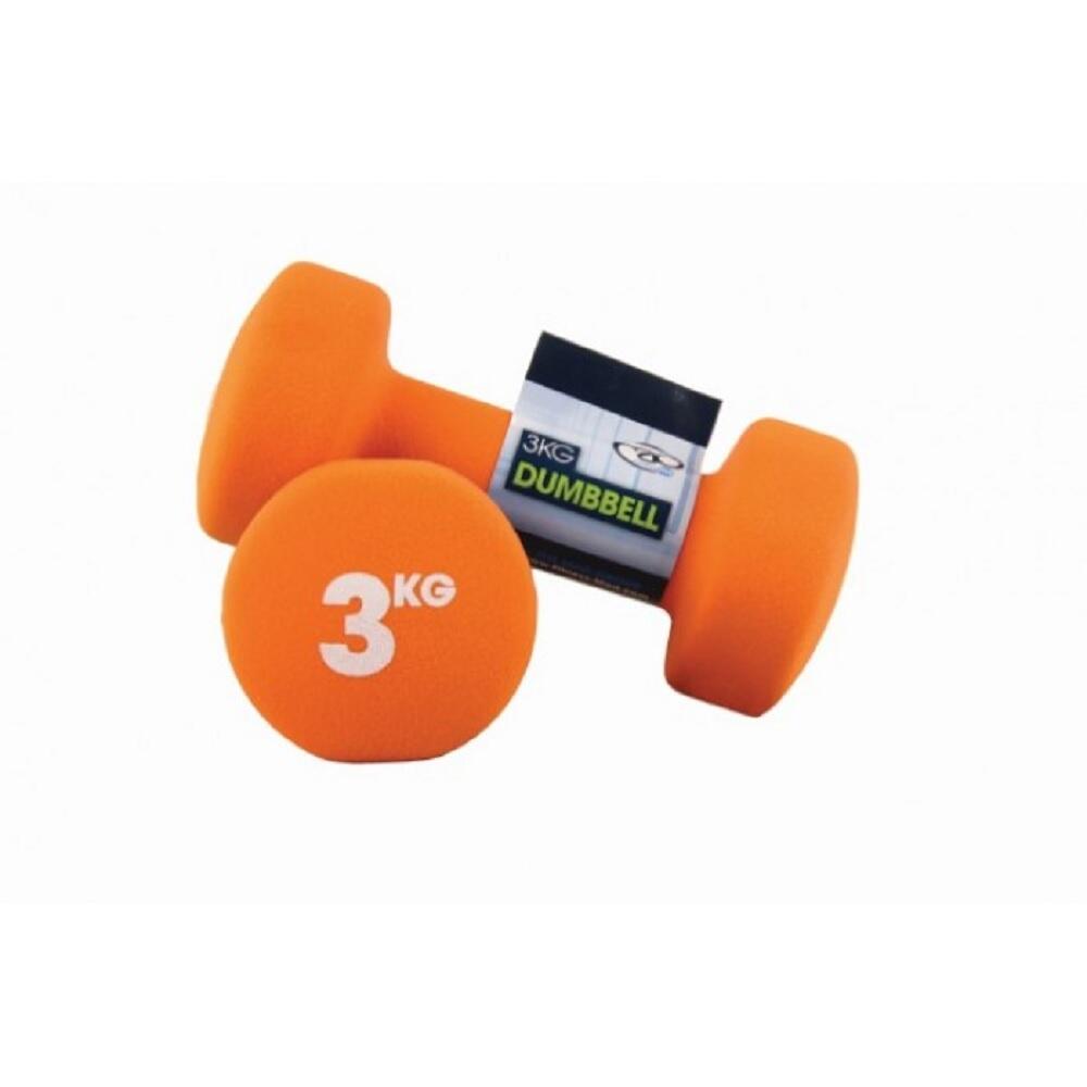 FITNESS-MAD Neoprene Dumbell Set (Pack Of 2) (Orange)