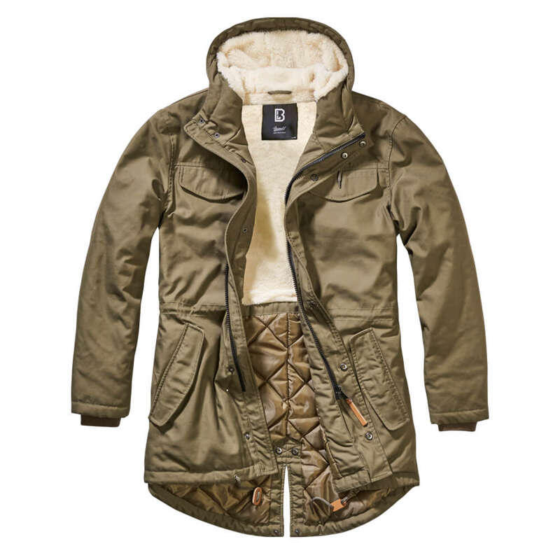 Parka zimowa Męska Brandit Parka Marsh Lake Olive