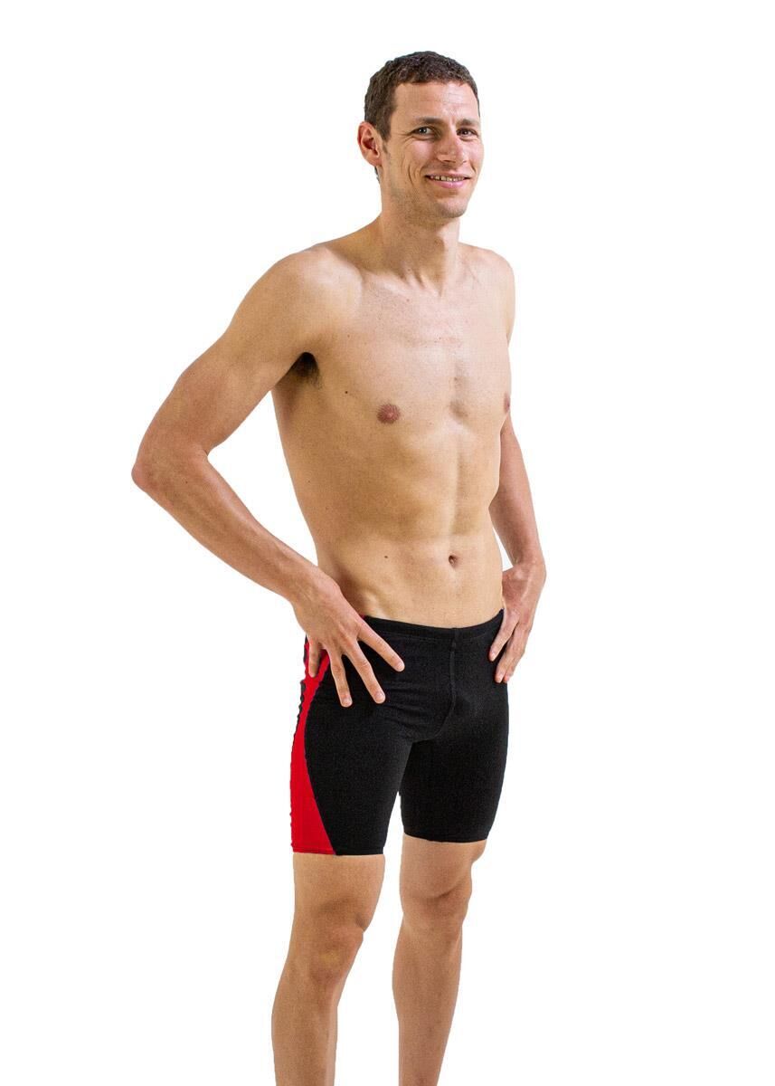 FINIS Finis Men's Splice Jammer - Black/ Red