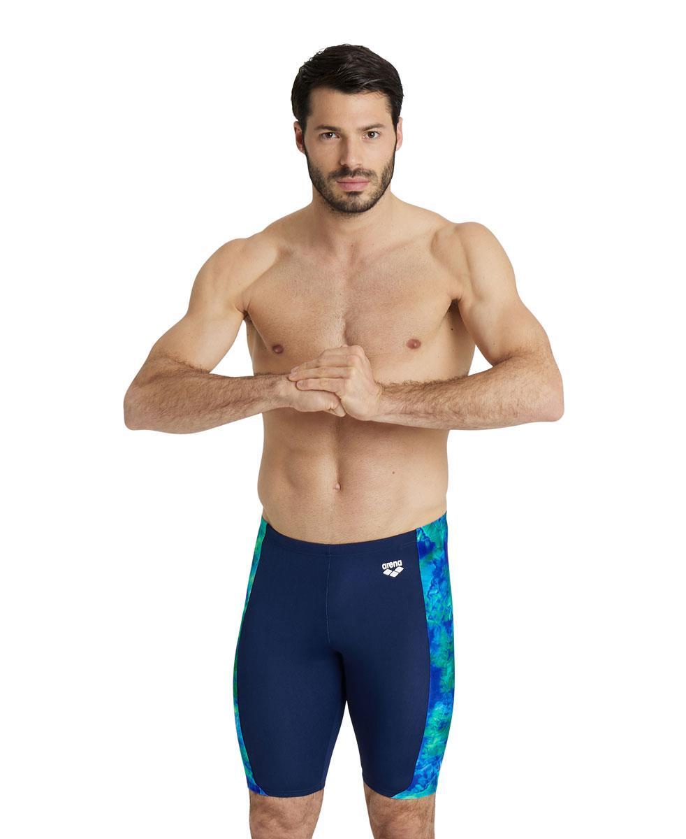 Arena Men's Allover Jammer - Navy/ Blue Multi 1/2