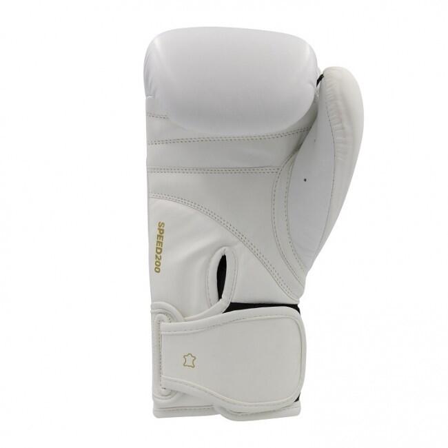 Gants de boxe Speed 200 (Kick) - Blanc/Or