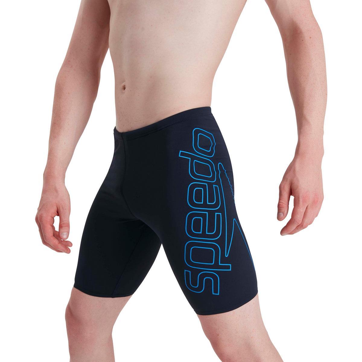 SPEEDO Speedo Men's Boom Logo Placement Jammer - True Navy/ Bondi Blue