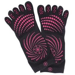 Yoga Sokken - Grippy Socks - Zwart/Roze - Yogasokken