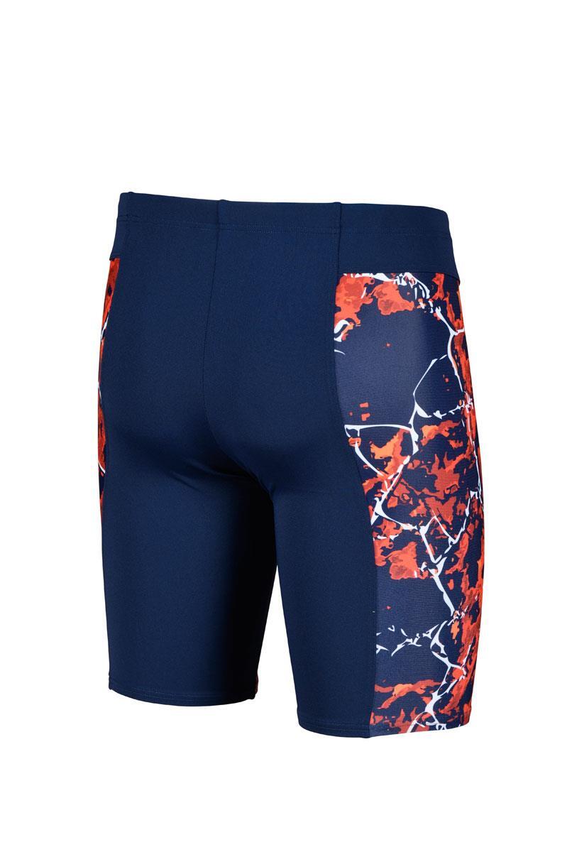 Arena Men's Earth Texture Jammer - Navy/ Red Multi 4/4
