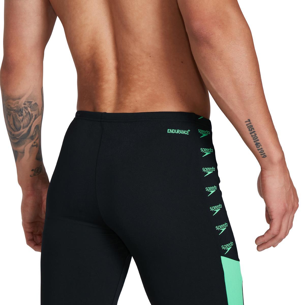 Speedo Boom Logo Splice Jammer - Black/ Fake Green 4/4