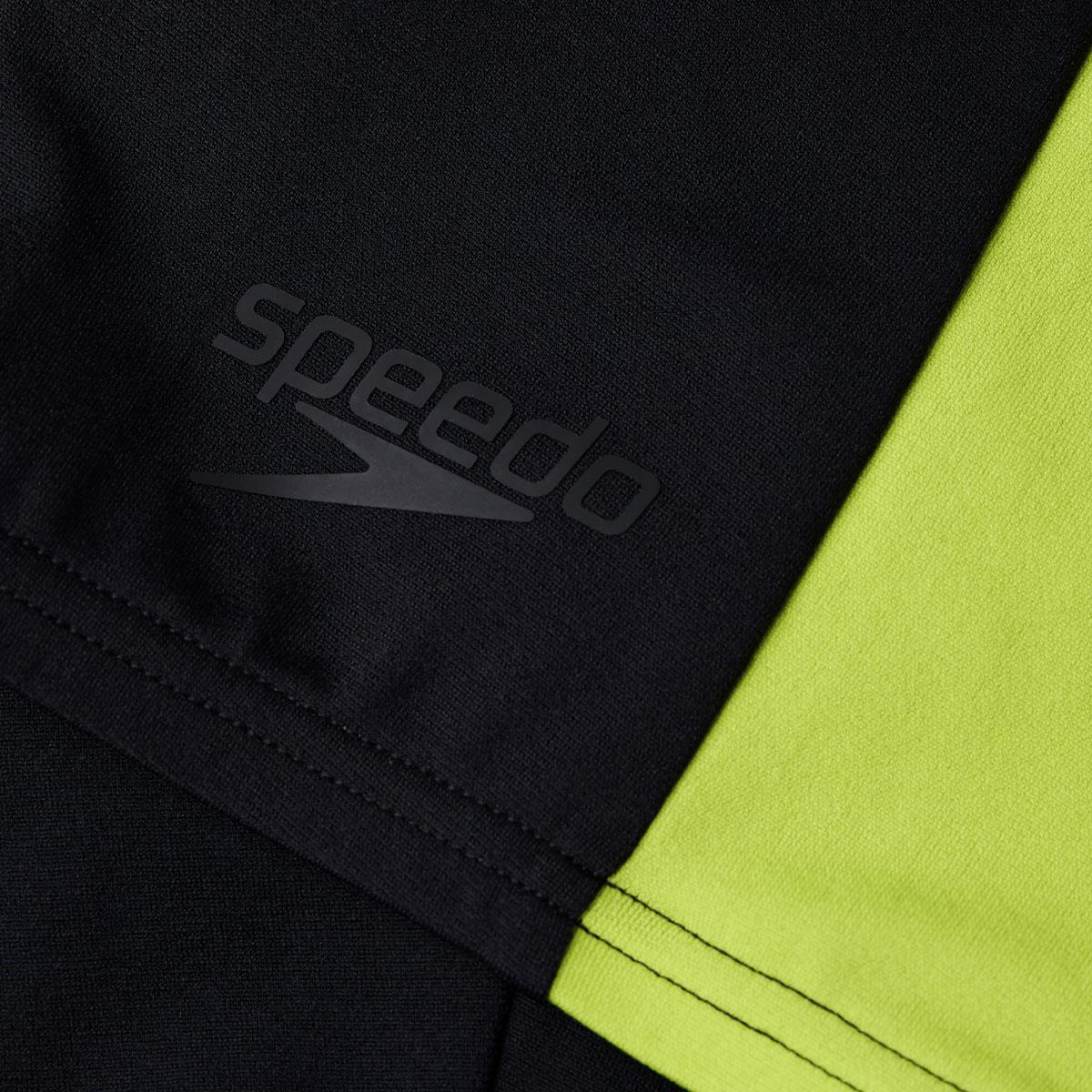 Speedo Men's Eco Endurance+ Splice Jammer - Black/ Lime/ Nordic Teal 5/5