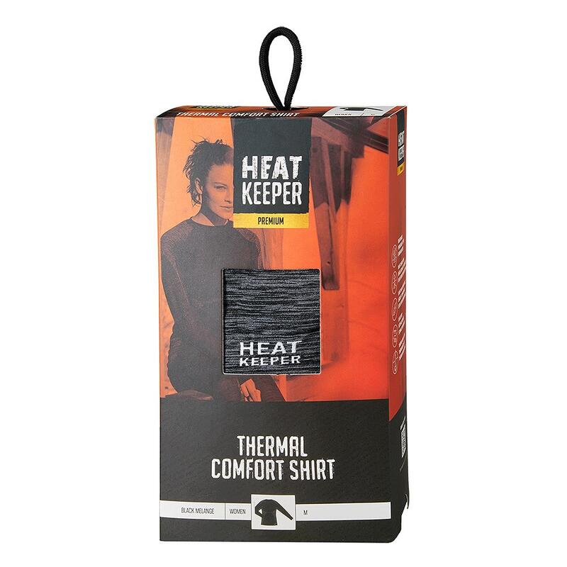 Heatkeeper Thermoshirt Damen Schwarz 4-PACK