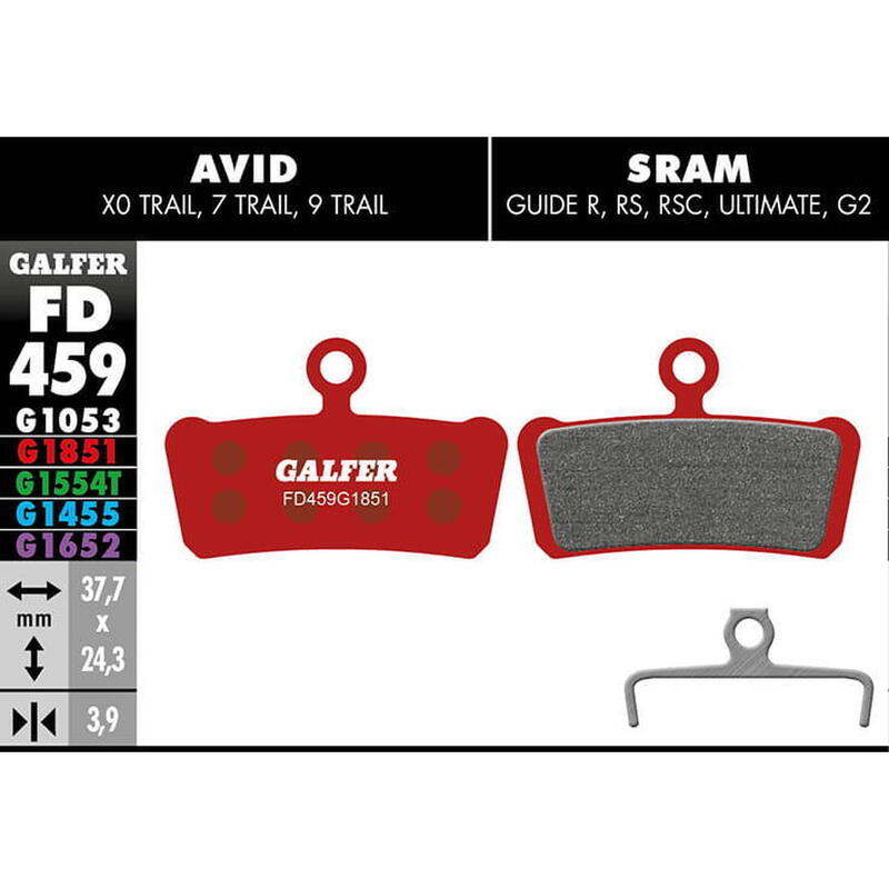 Pastillas fd avid x0 trail/elixir tra galfer