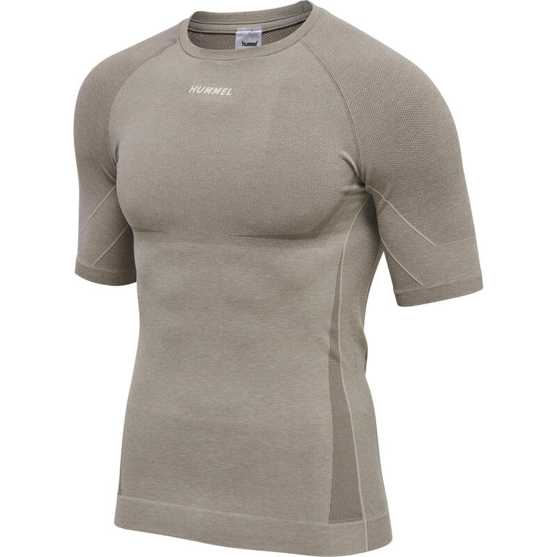 T-Shirt Hmlte Training Mannelijk Ademend Sneldrogend Naadloos Hummel