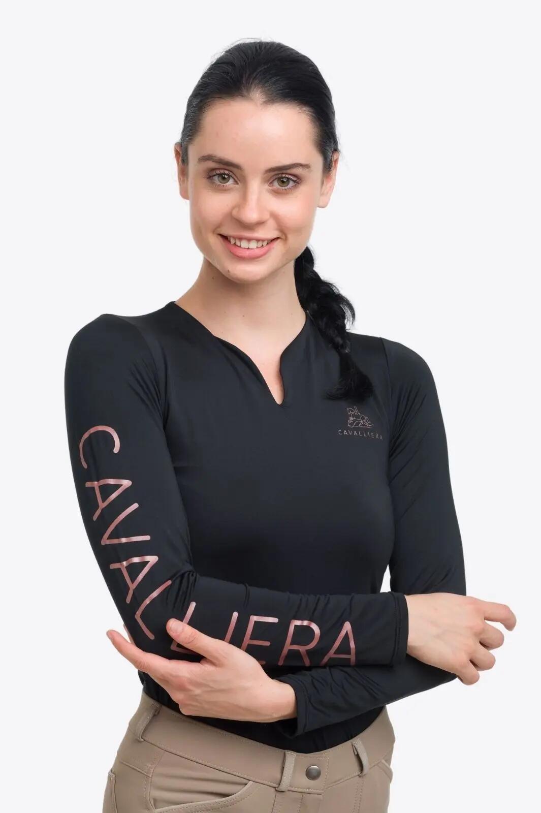 High Performance Lovas Felső Rose Gold - Hosszú Ujjú, fekete 3/8
