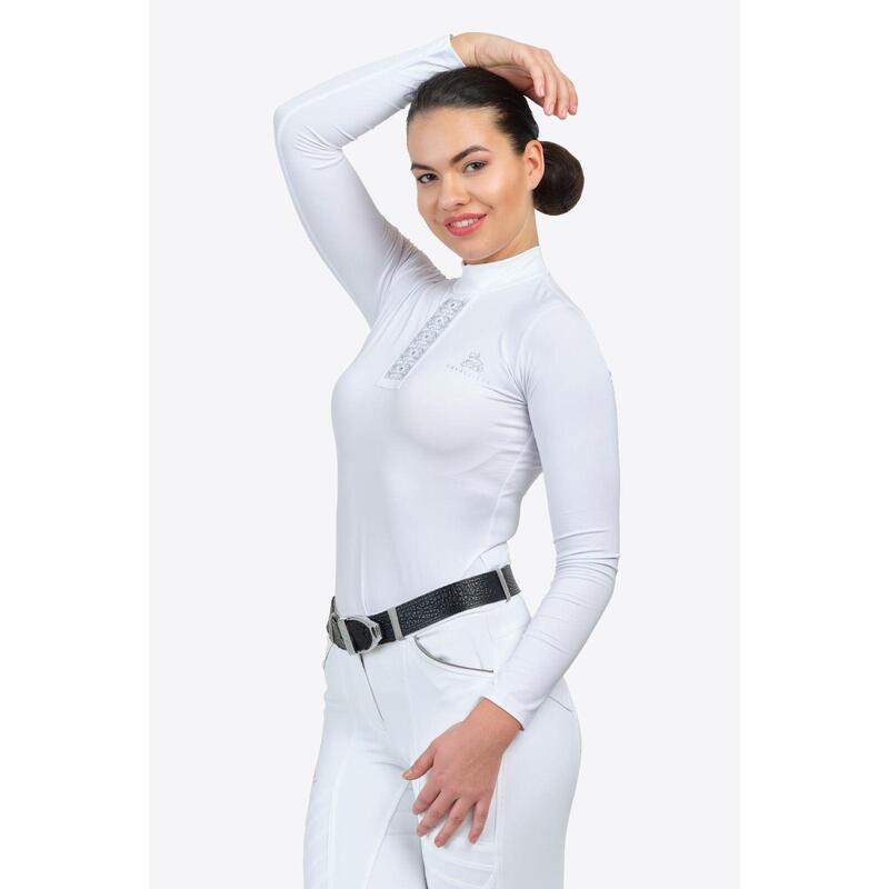 Turniershirt SILVER POP - Langarm, Technische Reitsportbekleidung