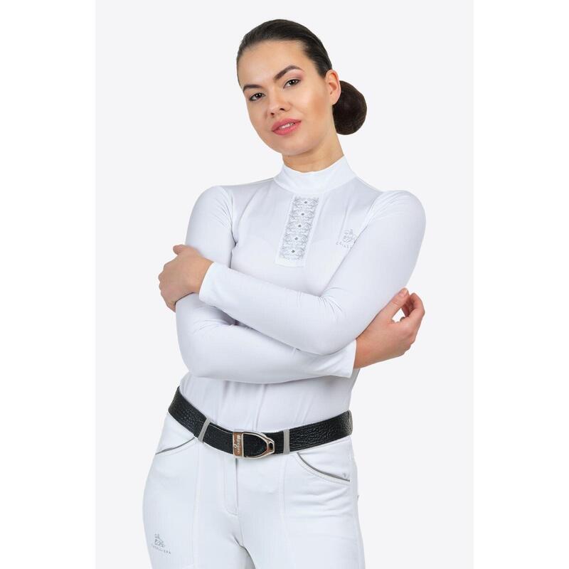 Turniershirt SILVER POP - Langarm, Technische Reitsportbekleidung