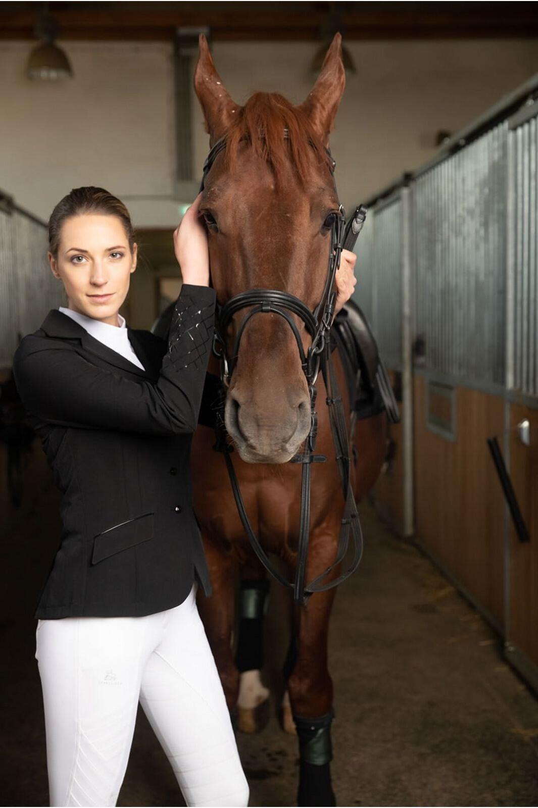 Kurtka jeździecka softshell damska Mademoiselle 4/5