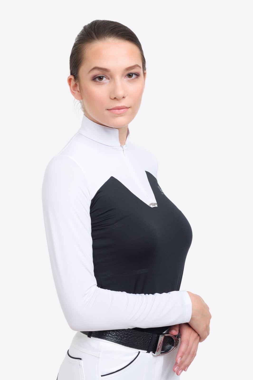 Lovas Versenying Pop - Hosszú Ujjú, fehér/fekete 4/5