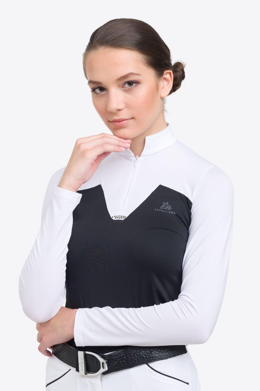 Lovas Versenying Pop - Hosszú Ujjú, fehér/fekete 5/5