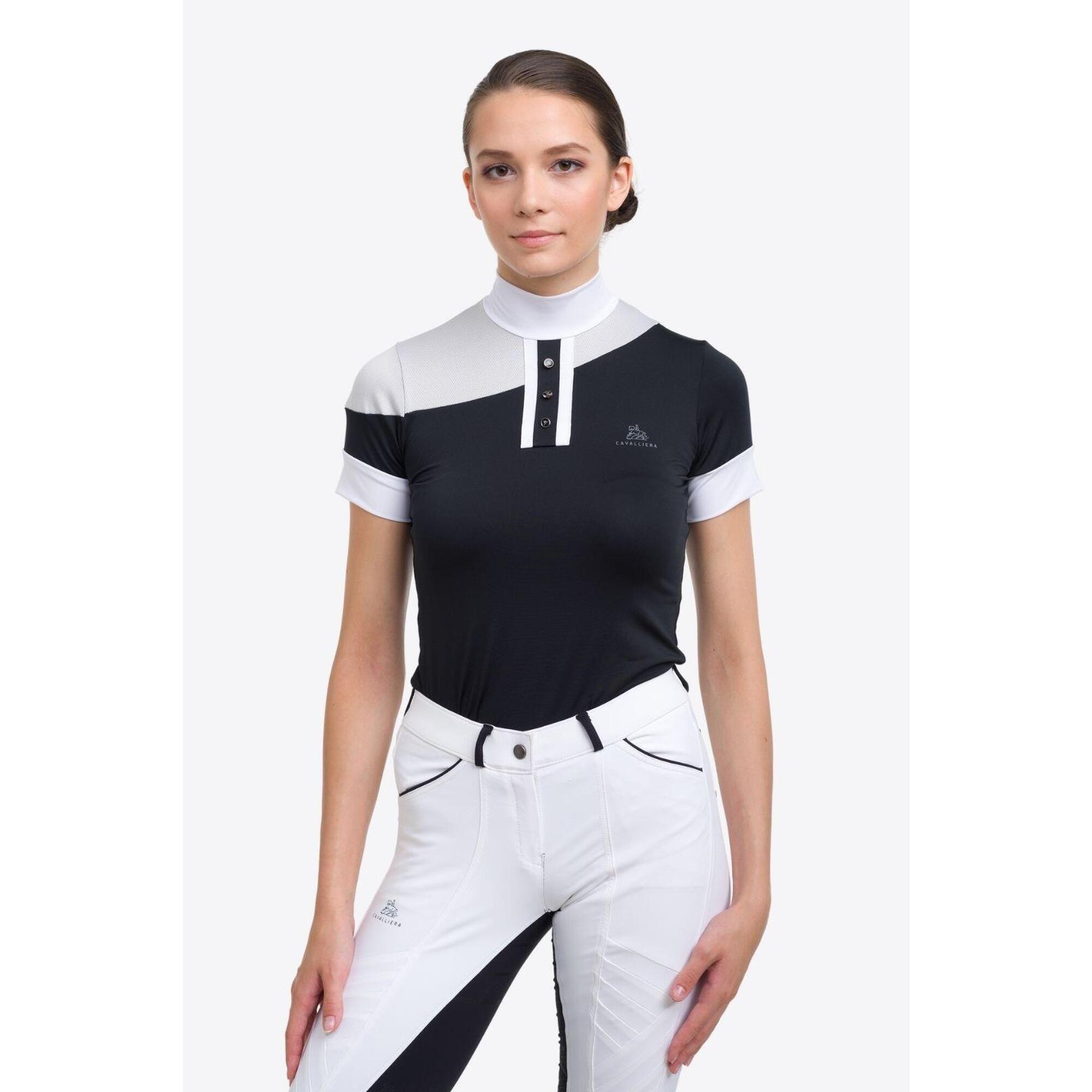 HIGH TECH OVAL high-performance equestrian polo shirt - short sleeves