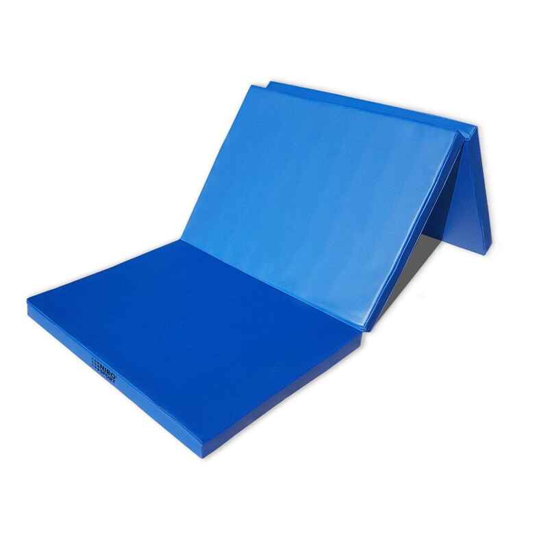 Turnmatte Klappbar 180 x 70 x 8 Blau Weichbodenmatte  Gymnastikmatte