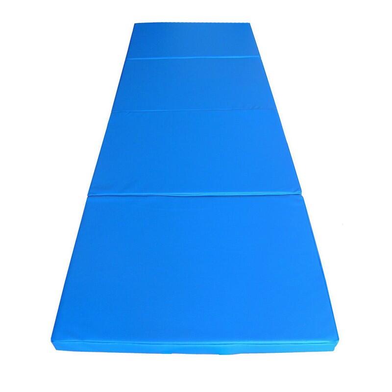 Turnmatte Klappbar 180 x 60 x 5 cm Blau Weichbodenmatte  Gymnastikmatte