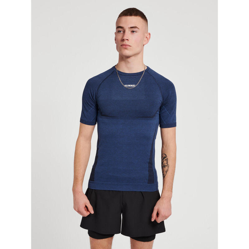 T-Shirt Hmlte Entraînement Homme Respirant Séchage Rapide Sans Couture Hummel