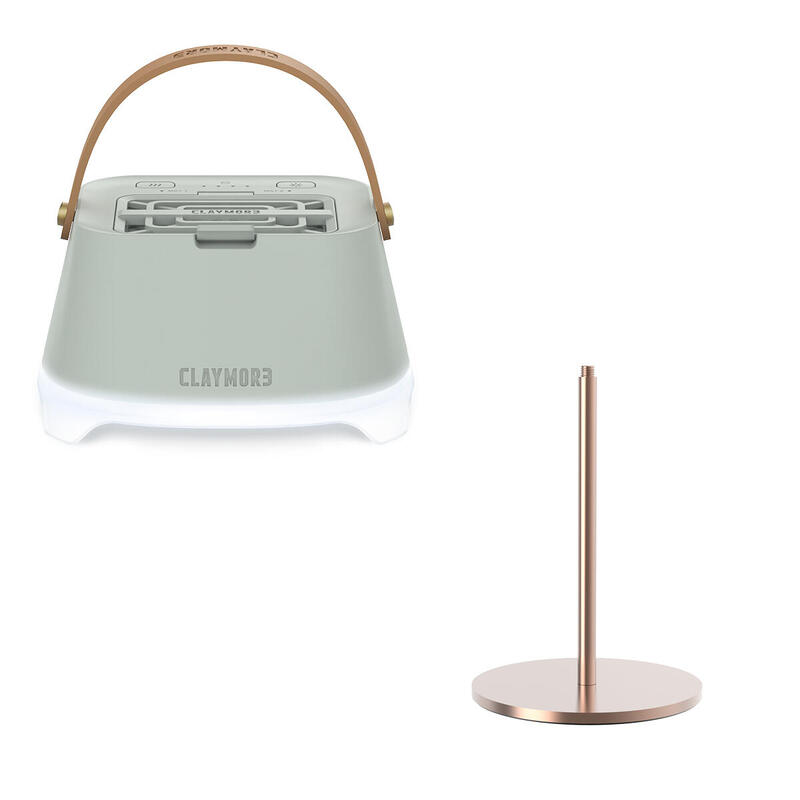 Lamp Athena i Lantern (Mint) + Light Stand (Copper) Set