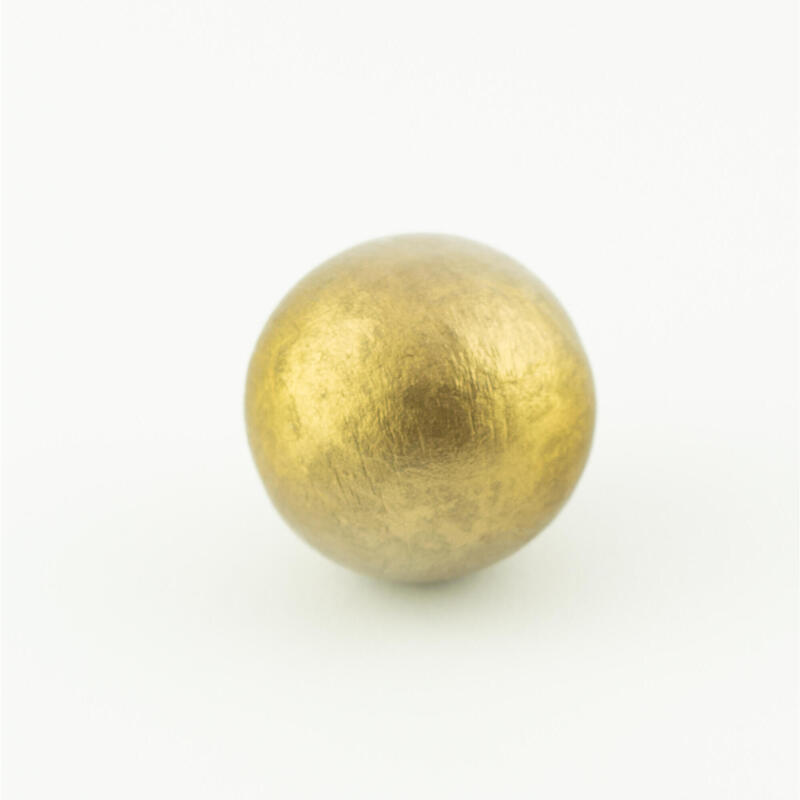 Zielkugeln Boule Pétanque 6 Stück - Buche - Farbe Gold- im Blister