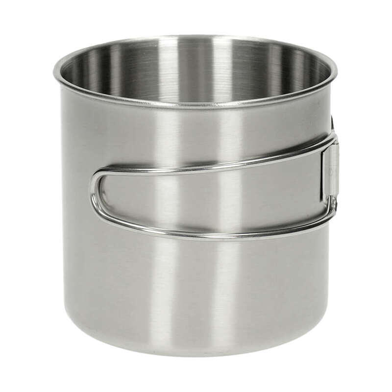 Mil-Tec 600ml Stainless Steel Mug with Wire Handle 3/5