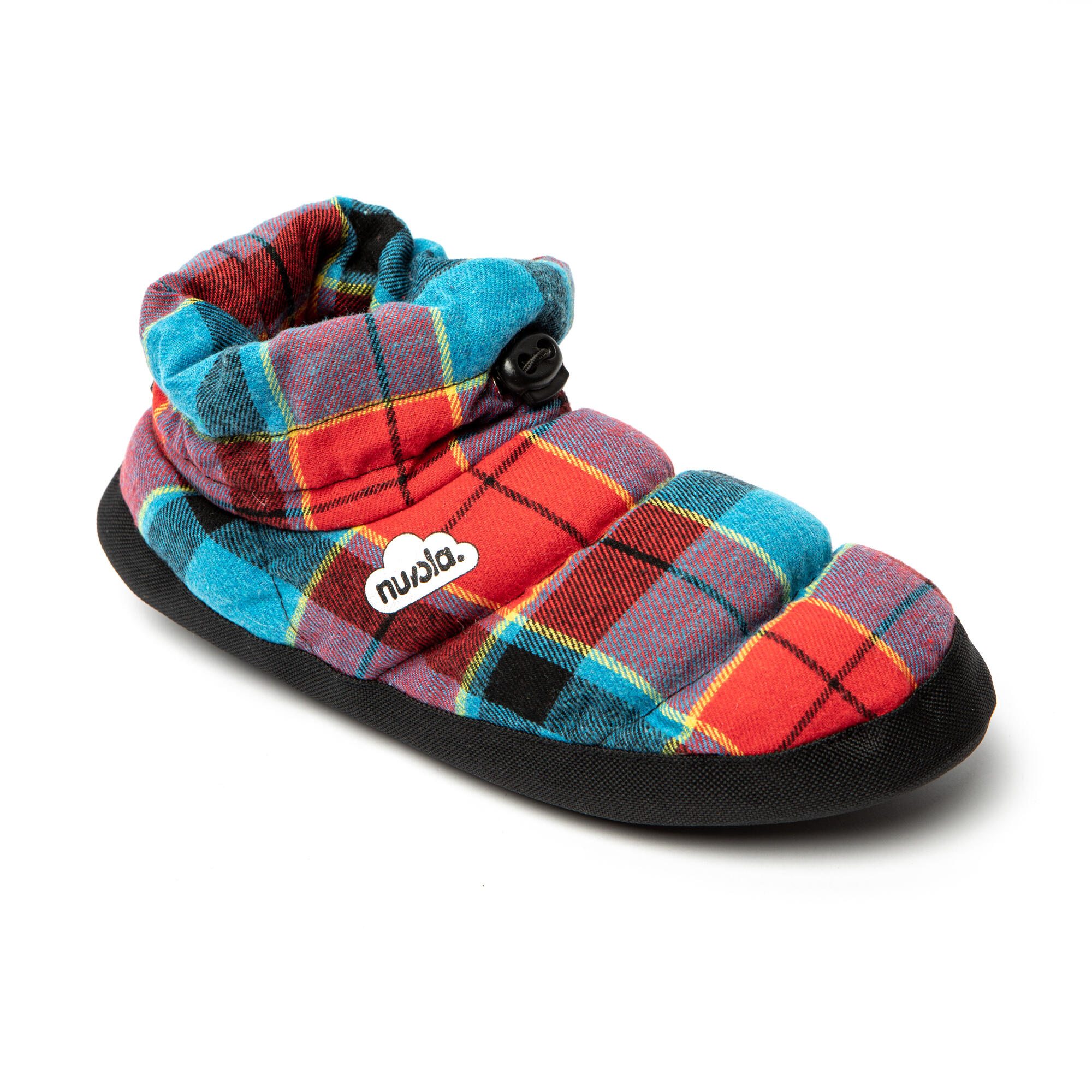 Chaussons unisex Nuvola de couleur rouge et bleu avec semelle en gomme 3/6