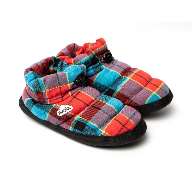 Nuvola unisex slippers in rood en blauw met rubberen zolen