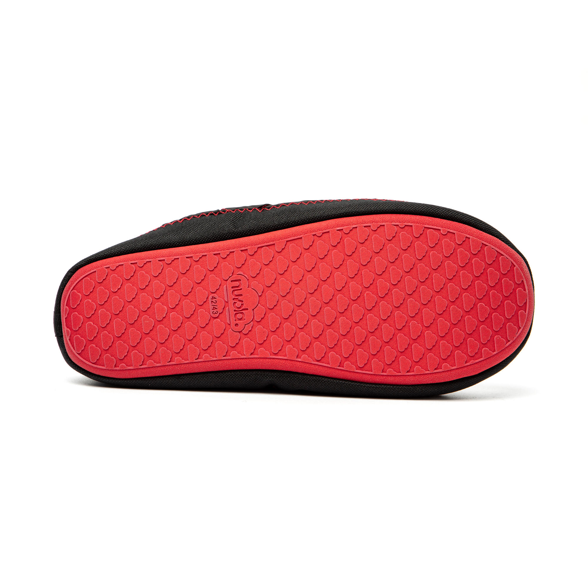 Nuvola unisex slippers in rood met rubberen zool 5/6