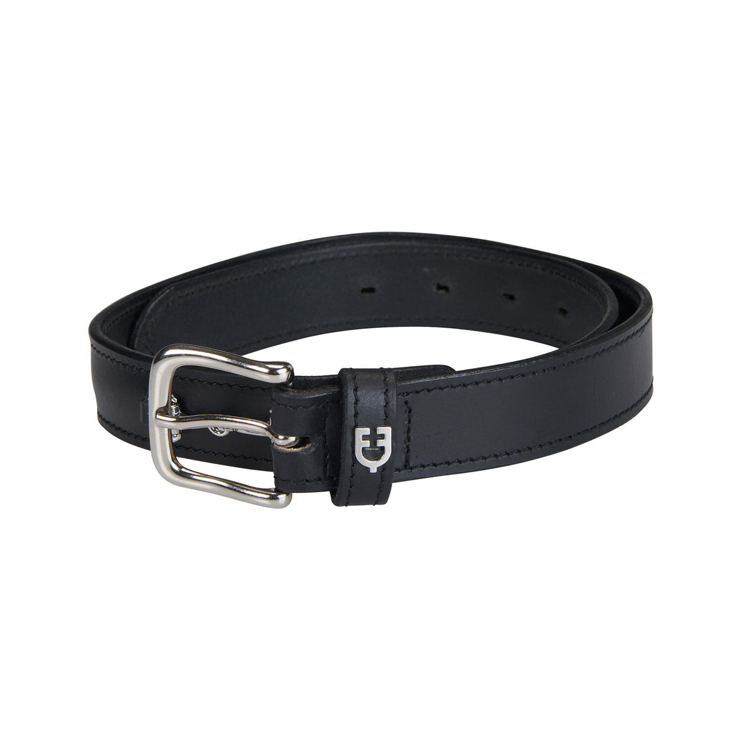 EQUESTRO Cintura equitazione in cuoio con filetti