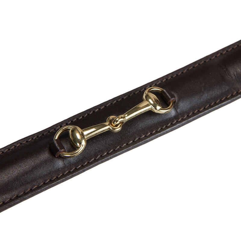 ceinture d'équitation en cuire avec mors de filet