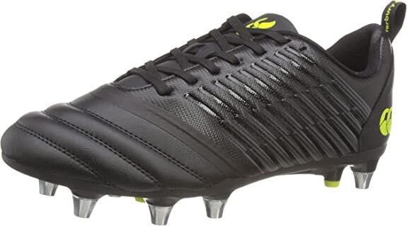 CANTERBURY STAMPEDE 3.0 PLUS SG-BLACK/LIME RUGBY BOOT 1/5