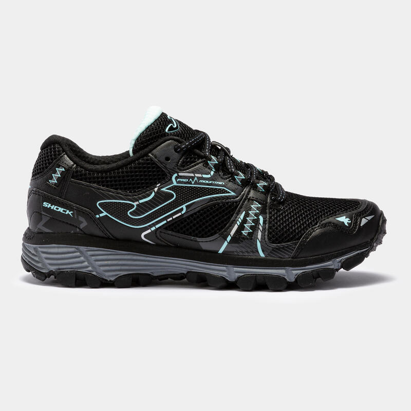 Tenis Trail running hombre Evadict TR2 negro - verde claro - Decathlon