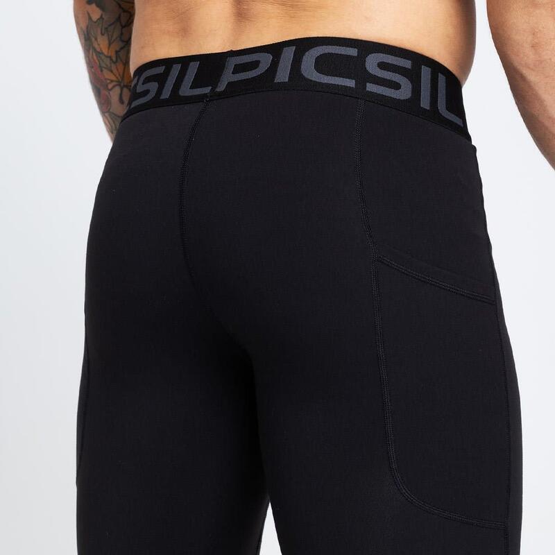 Mallas leggings premium hombre negro