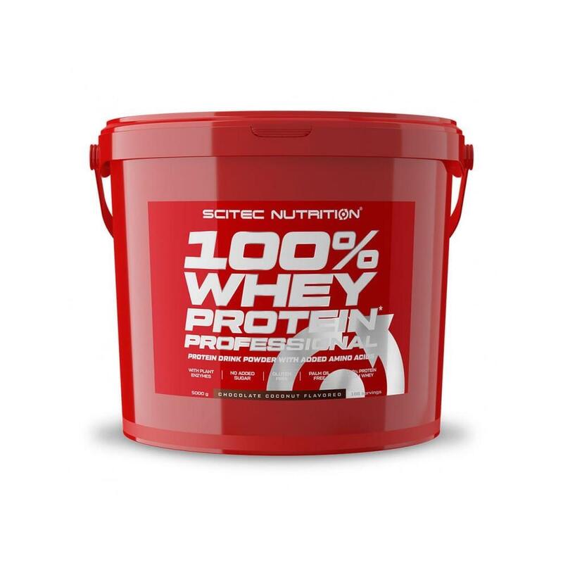 100% Whey Protein Professional - 5Kg Chocolate con Coco de Scitec Nutrition