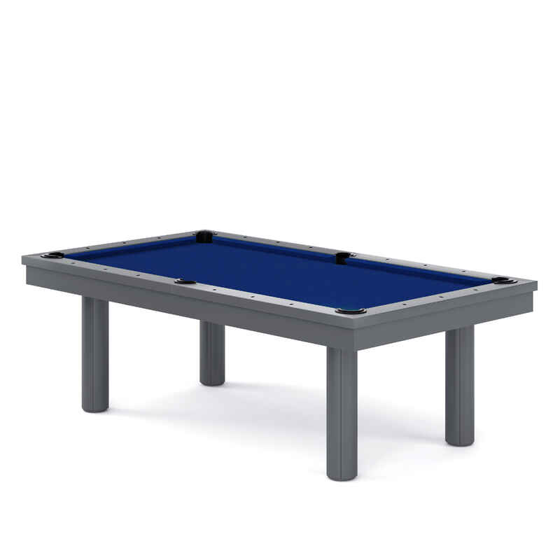 Stradivari Billardtisch "Scala" in Grau, Simonis 860 Tournament-Blue, 7 ft