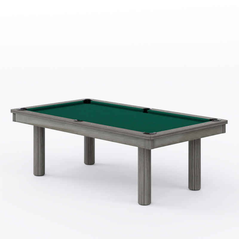 Automaten Hoffmann Billardtisch "Excellent in Grau", Anti-Fleck Grün, 8 ft
