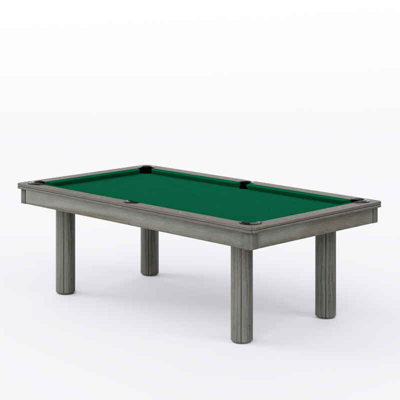 Automaten Hoffmann Billardtisch "Excellent in Grau", EuroSpeed Grün, 8 ft