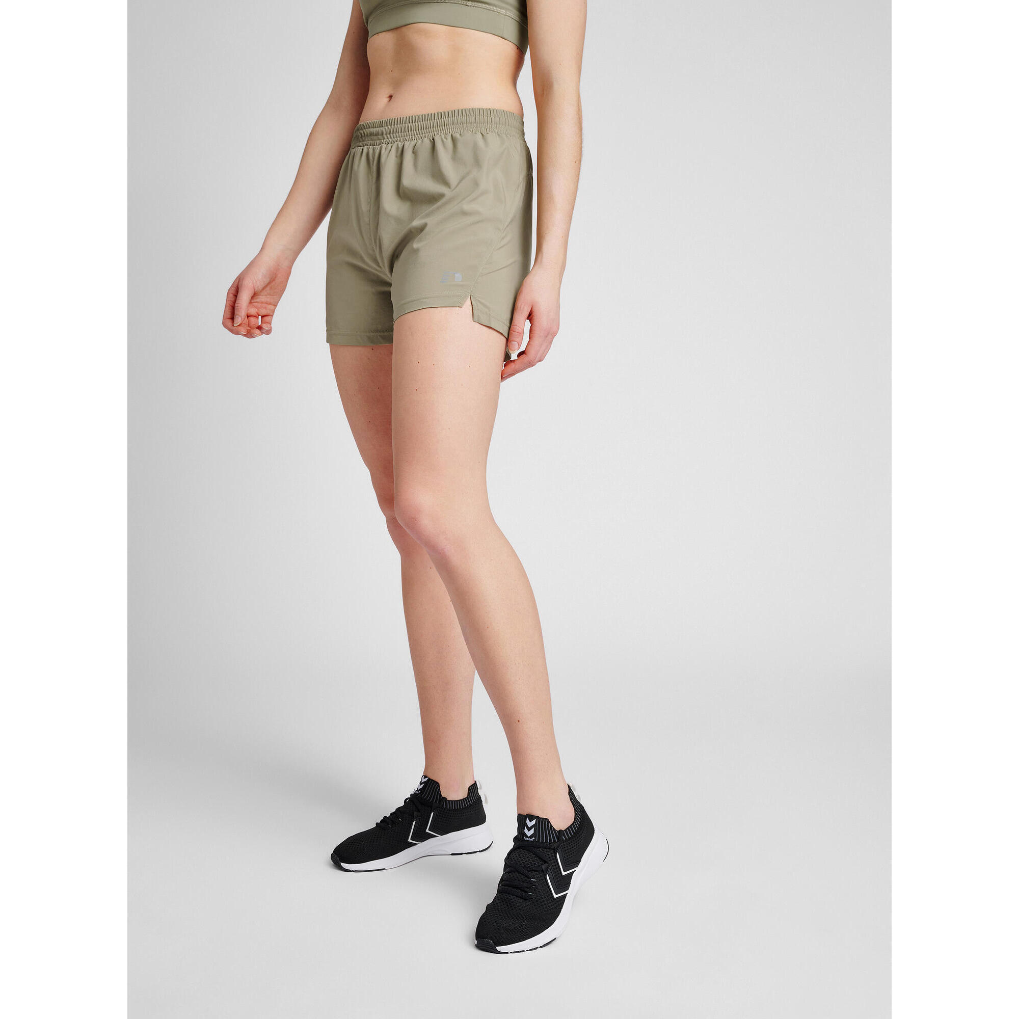 Newline - Fermeture À Cordon Short Women Running Femme Newline - Short - Gris|vert - 48 Xl - Decathlon