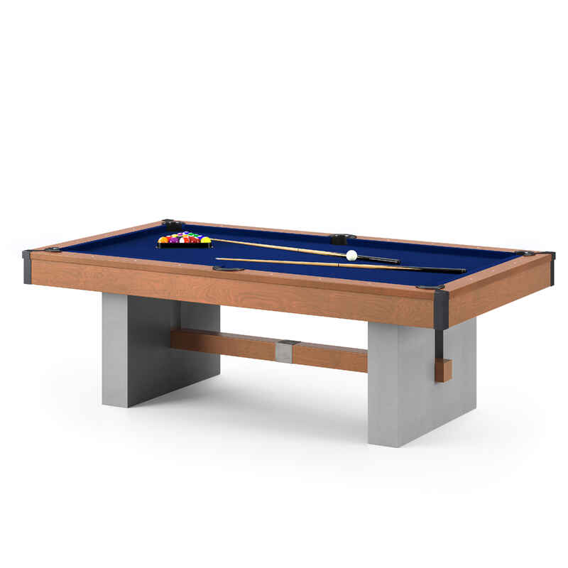 Bison Billardtisch "Loft Schiefer", Simonis 860 Royal-Blue, 7 ft (Spielfeld