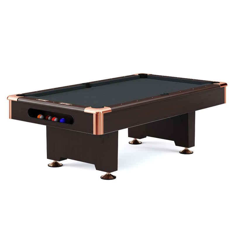 Automaten Hoffmann Billardtisch "Club Pro" in Nussbaum, Simonis 860 Slate-Grey