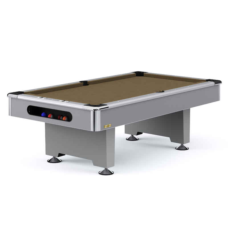 Stradivari Billardtisch "Club Pro" in Grau, Simonis 860 Camel, 9 ft (Spielfeld