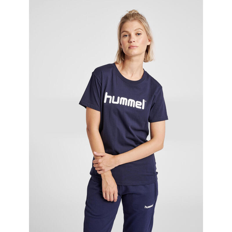 Koszulka sportowa z krótkim rękawem damska Hummel Cotton Logo