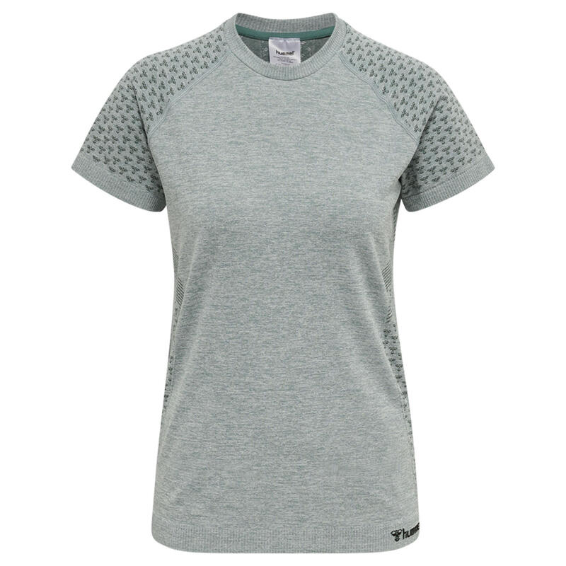 Camiseta Hmlci Yoga Mujer Elástico De Secado Rápido Sin Costuras Hummel